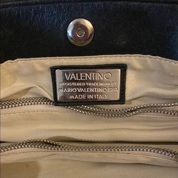 Valentino Black Leather Tote Bag - Picture 2 of 5